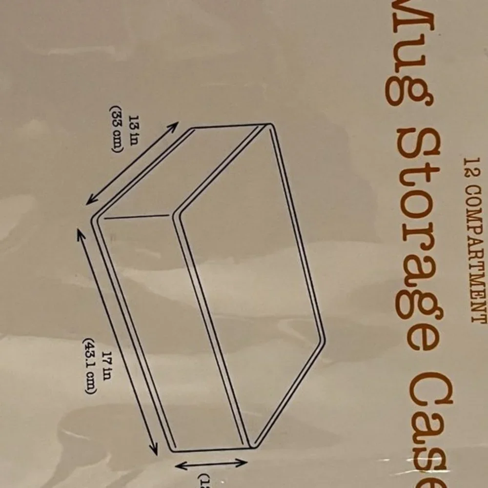 Mug Storage Case for‎ 12 Mugs (new) (home)